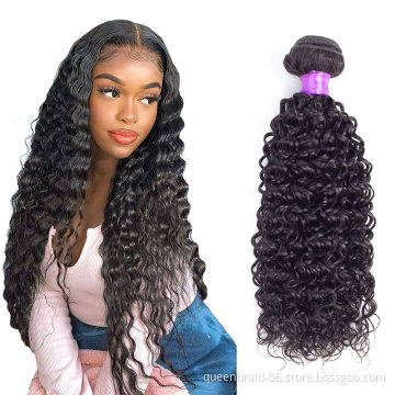 Curly Hair Weave Bundles Brazilian Virgin Kinky Curly Human Hair Weave 100% Unprocessed Hair Weft Extensions Natural Black Color